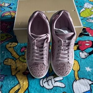 Michael Kors Rose Glitter Sneakers